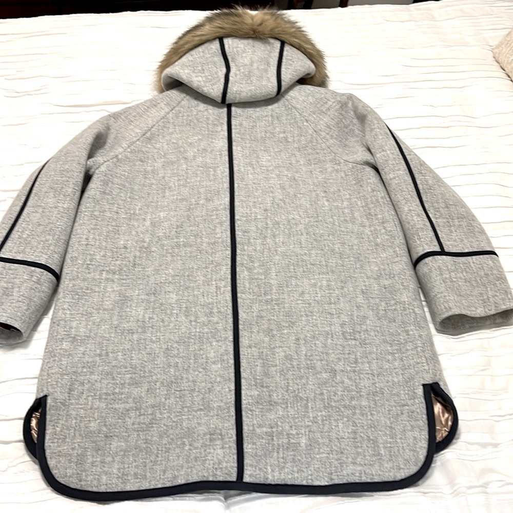 NWT J Crew Summit Parka in Italian Stadium Cloth Wool Size 4 - Picture 10 of 10